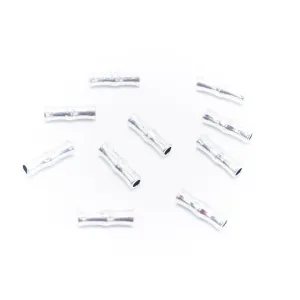 10pcs3mm round leather Antique Silver tube jewelry supplies jewelry finding D-5-3-165