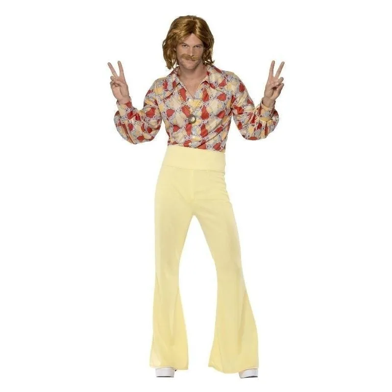 1960s Groovy Guy Costume Adult Tan Red