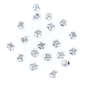 20PCS For 5mm leather antique silver  5mm round  Jewelry supply Findings Components- D-5-5-248