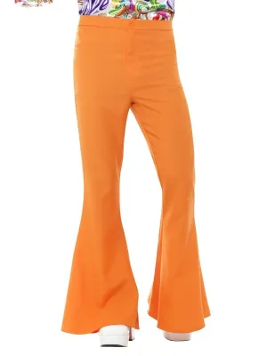 60s Flared Trousers Mens Adult Orange