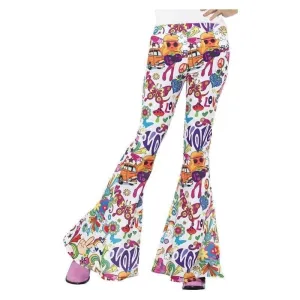 70s Groovy Flared Trousers Ladies