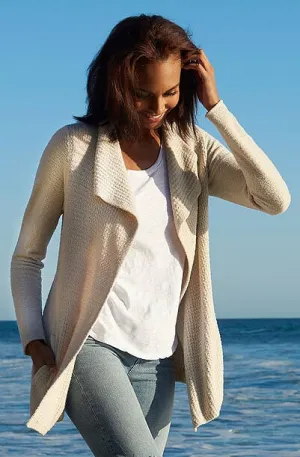 Barefoot Dreams - CozyChic Lite Coastal Cardi Bisque