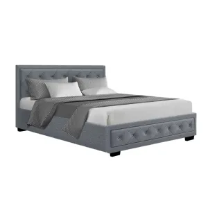 Bronte Storage Double Bed Frame Grey