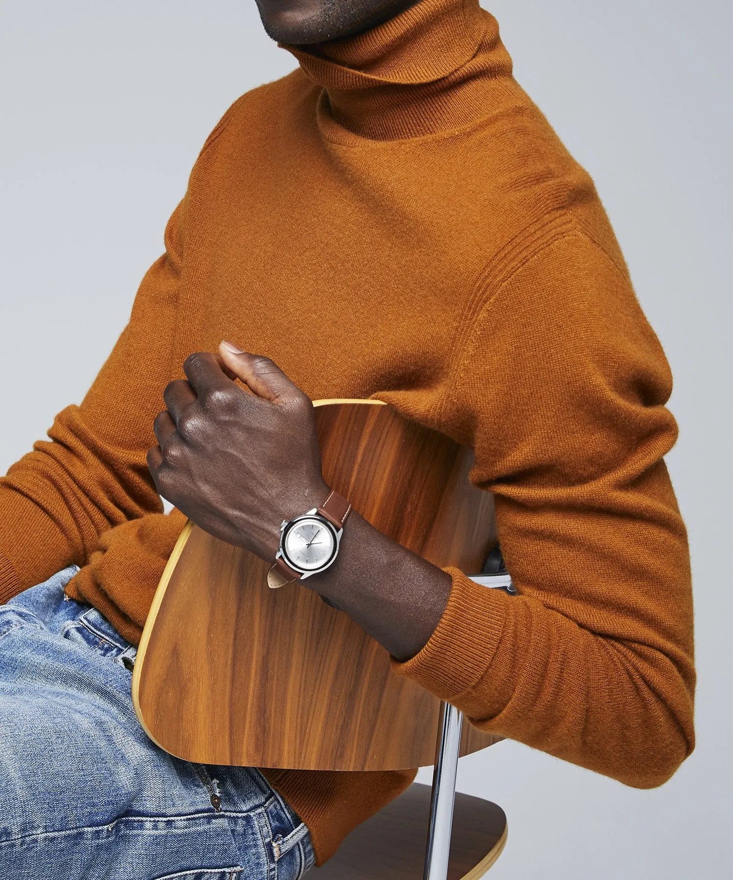 Cashmere Turtleneck in Chestnut