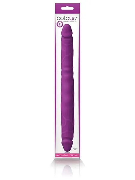 COLOURS Double Pleasures 12 in. REALISTIC SILCONE DILDO