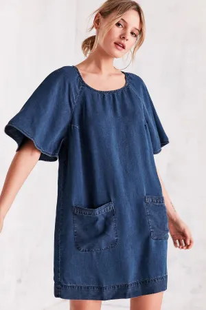 Cooperative Chambray Raglan Sleeve Dress