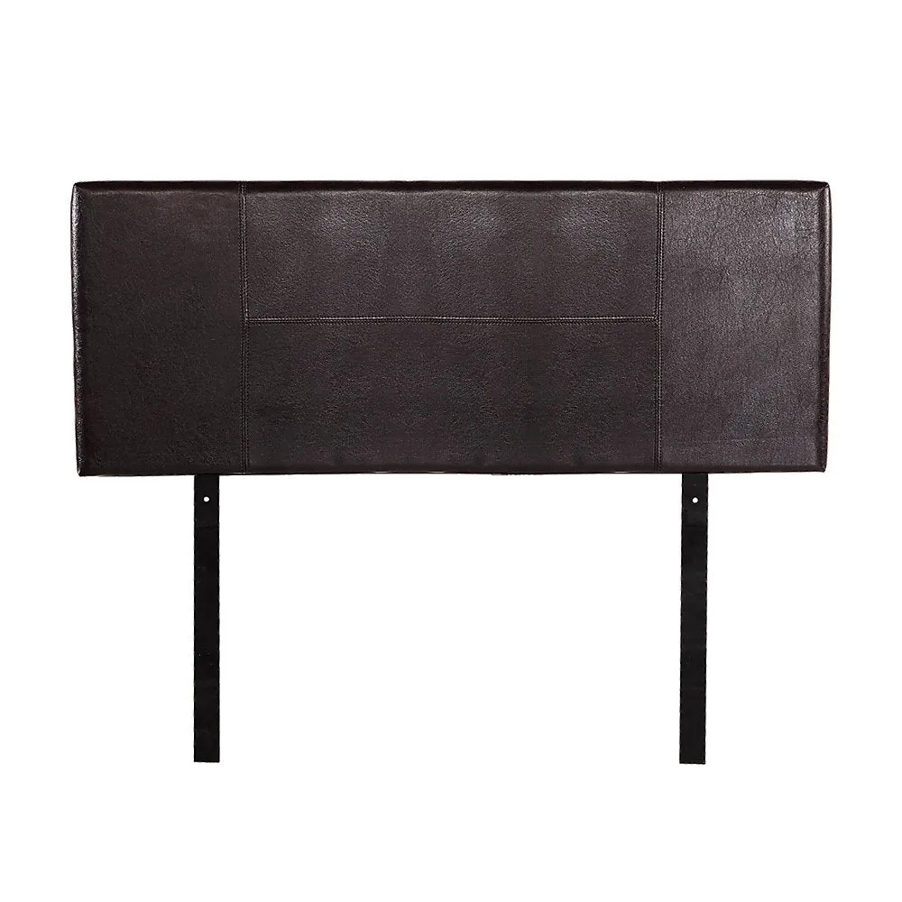 Double Size | PU Leather Bed Headboard Bedhead (Brown)