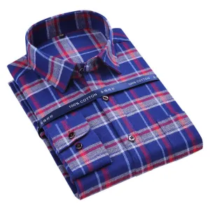 High Quality Plaid Long Sleeve Shirt #TONYXX