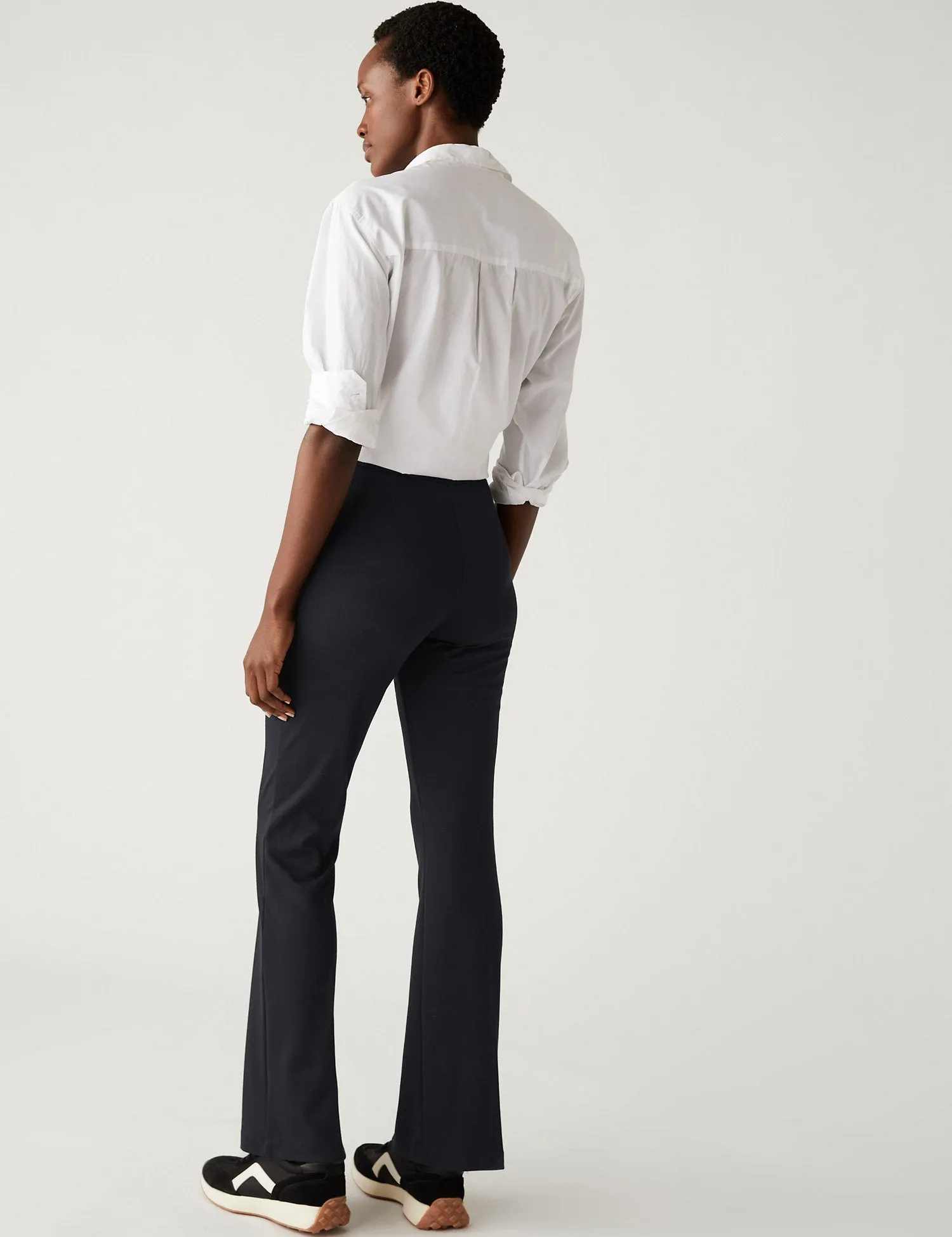 Jersey Flared Trousers