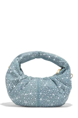 Makaila Embellished Bag - Denim