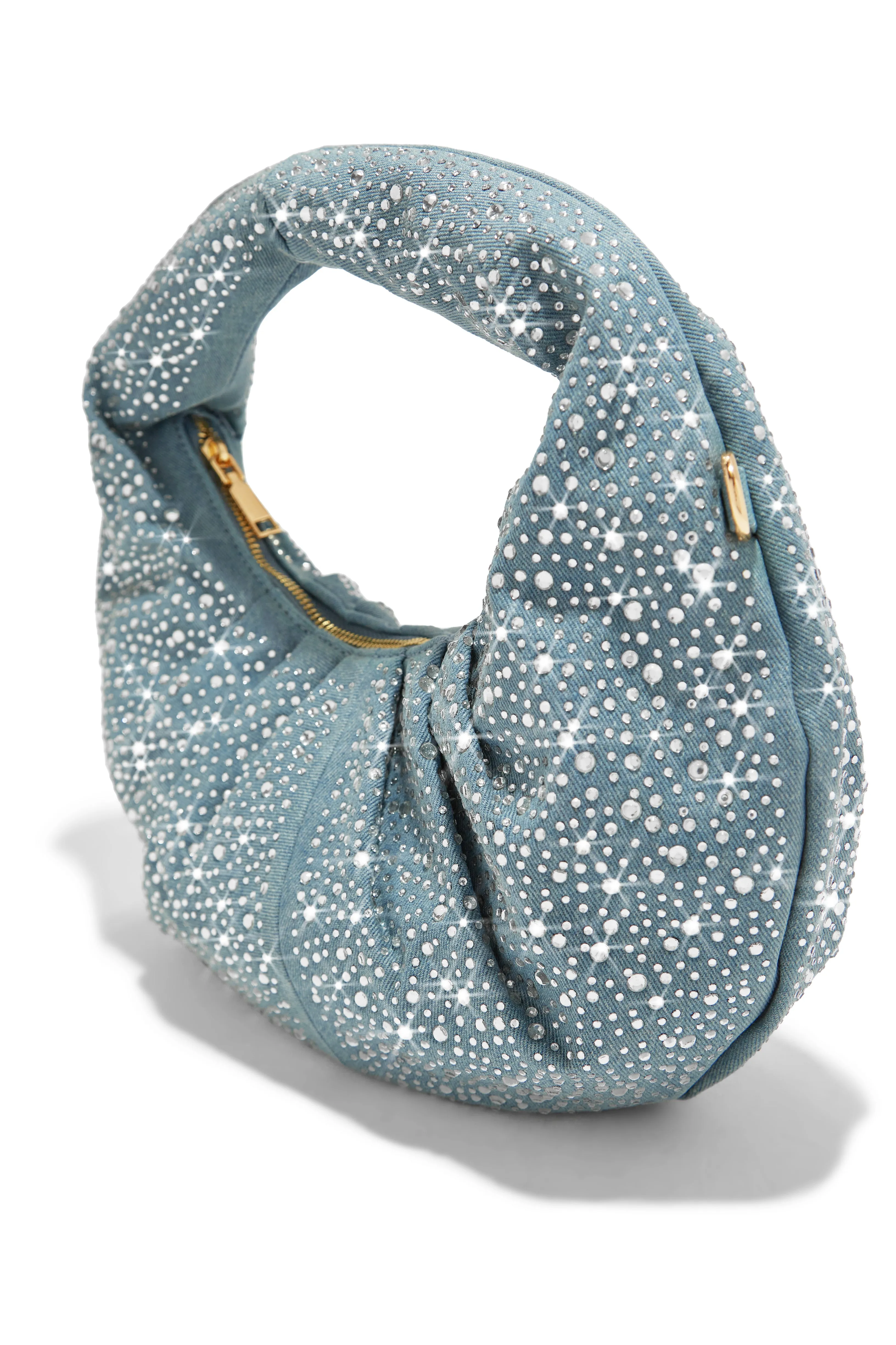 Makaila Embellished Bag - Denim