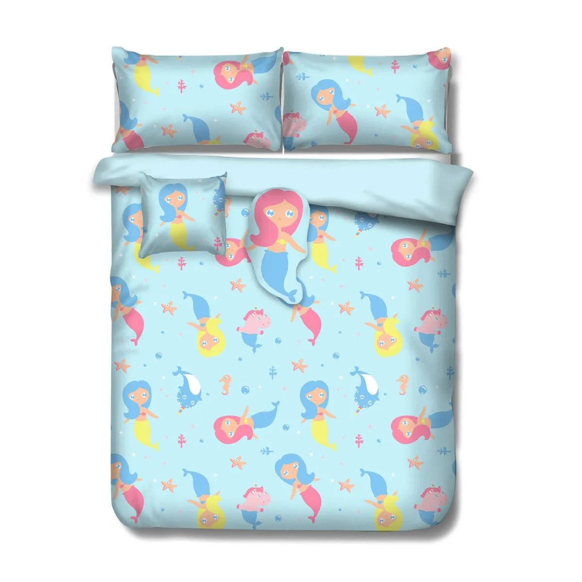 Mermaid Kids Advventure 4 Pcs Comforter Set Single