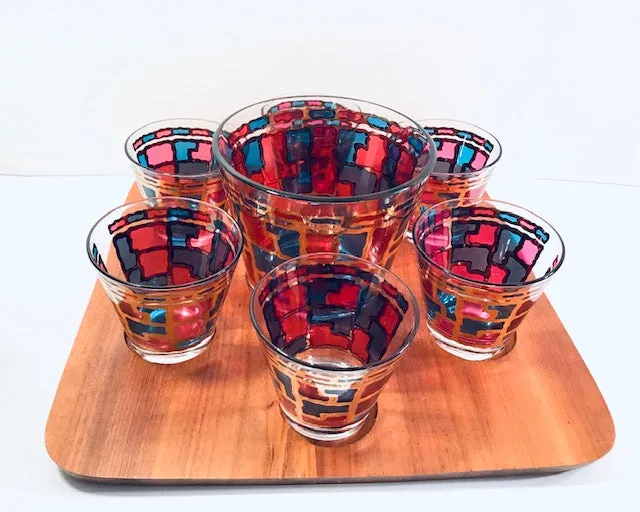 Mid-Century Modern 8-Piece Bar Set