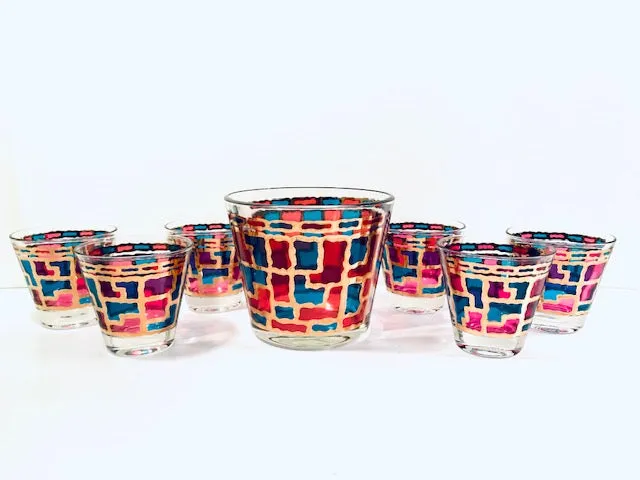 Mid-Century Modern 8-Piece Bar Set