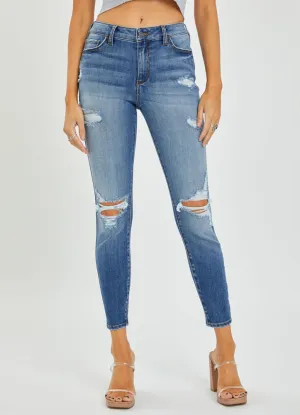 Mid Rise Skinny in Medium Denim by Cello