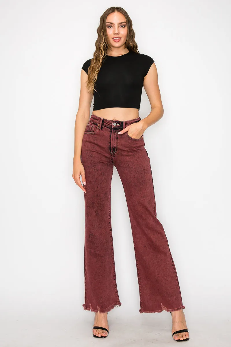 Mulberry High Rise Flared Leg Jeans