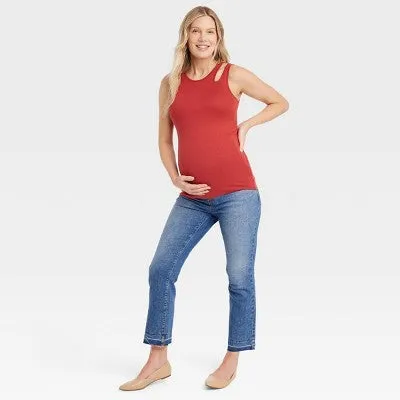 New - Over Belly Ankle Bootcut Maternity Pants - Isabel Maternity by Ingrid & Isabel