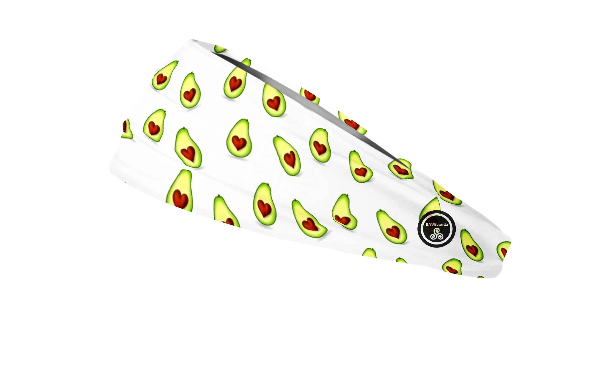 RAVEbandz The Pro - Wide Stretch Headband (Avocados)