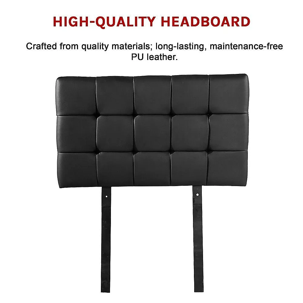 Single Size | Deluxe Headboard Bedhead (Black)