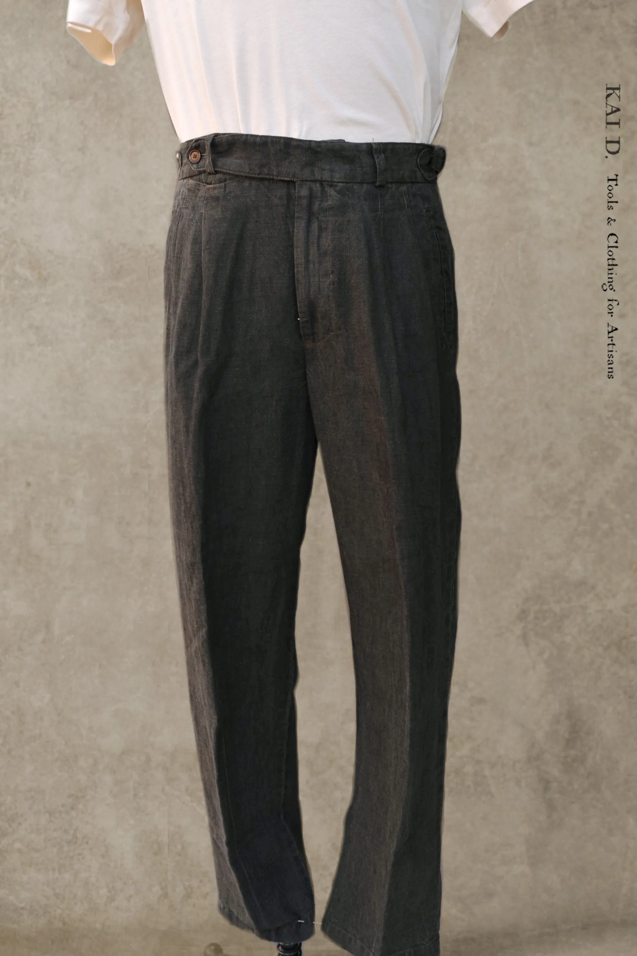 Wide Leg Matisse Pants - Aged Linen - 32, 34, 36