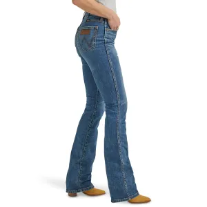 Women's Wrangler Retro High Rise Boot Cut Abigail Medium Stonewash Jeans